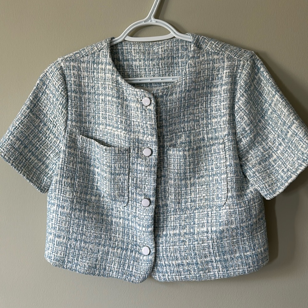 Crop tweed jacket